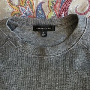 Banana Republic Men's Crewneck Sweater in Heather Gray